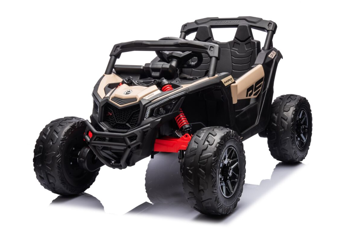 2025 24V Can Am Maverick 4X4 1 Seater UTV Kids Electric Ride On Remote Control black