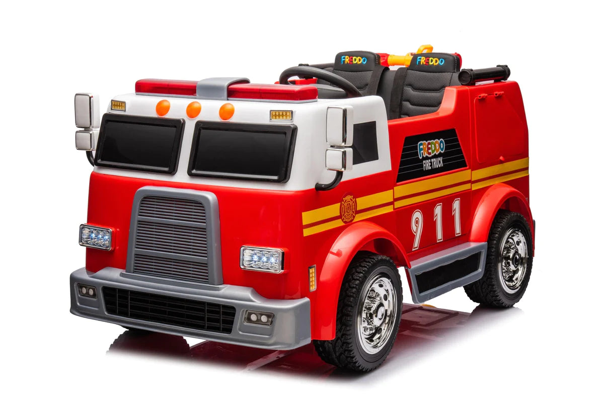 24V Fire Truck 2-Seater Ride On Kids Car with Remote Control 1