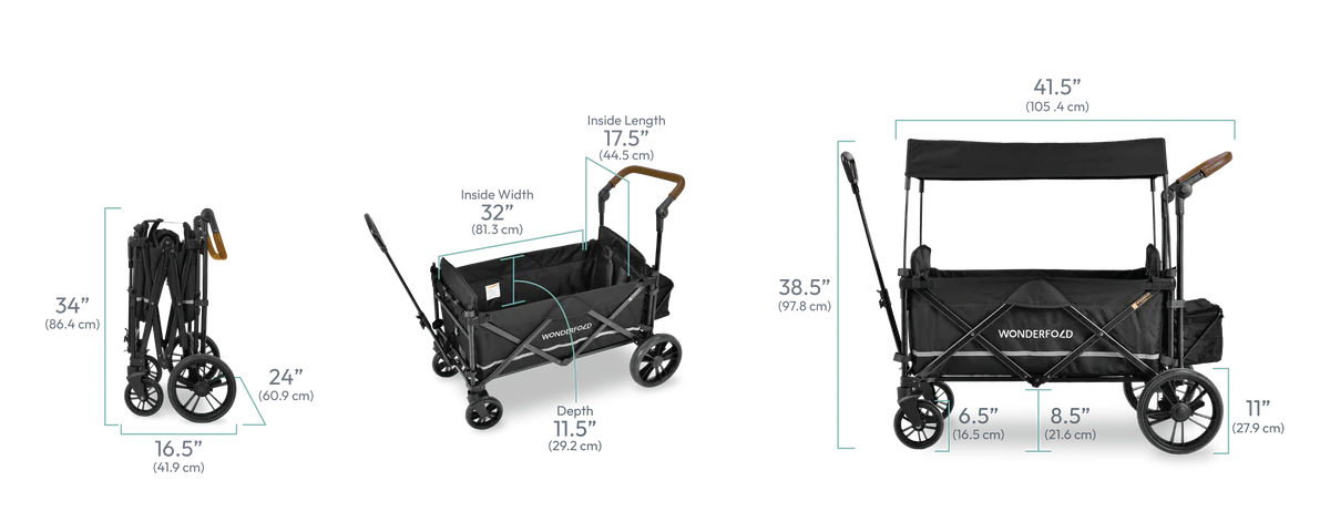 PREORDER Wonderfold X2 2 Passenger Push & Pull Stroller Wagon