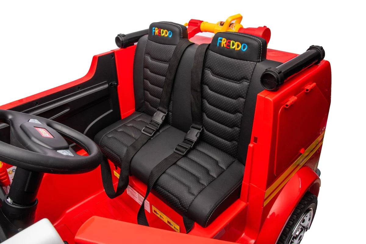 24V Fire Truck 2-Seater Ride On Kids Car with Remote Control red