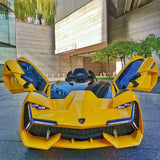 Buy 2025 Lamborghini Style 12V Kids Ride On Car With Remote Control yellow