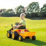 12V Excavator Tractor Kids Ride On Car with Remote Control