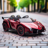 2026 UPGRADED Lamborghini Veneno 2x12V 4X4 2 Seater DELUXE Kids Ride On Car with Remote Control