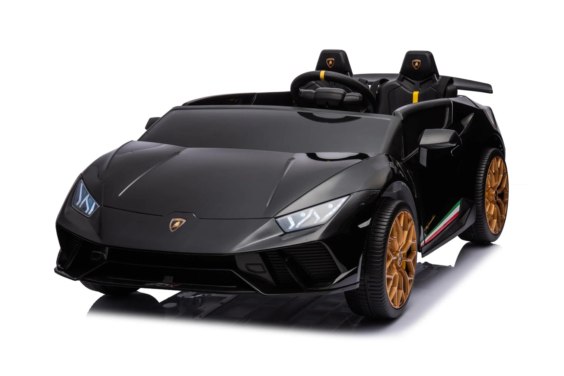 2025 Lamborghini Huracan 24V 2 Seater Kids Ride On Car with Remote Control Black