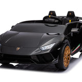 2025 Lamborghini Huracan 24V 2 Seater Kids Ride On Car with Remote Control Black