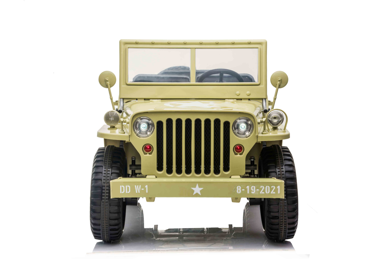 24V Army Truck 3 Seater DELUXE Kids Ride On Car with Remote Control