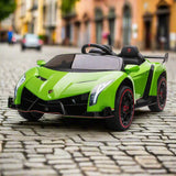 2026 UPGRADED Lamborghini Veneno 2x12V 4X4 2 Seater DELUXE Kids Ride On Car with Remote Control