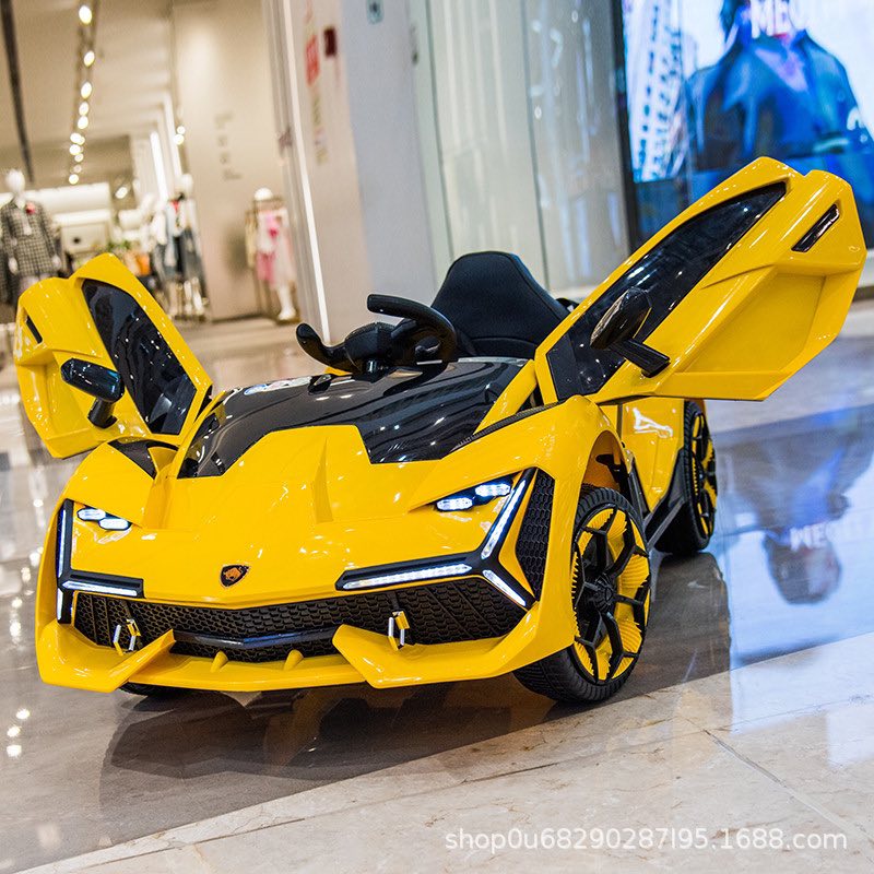 Neon yellow luxury sports car on Craiyon