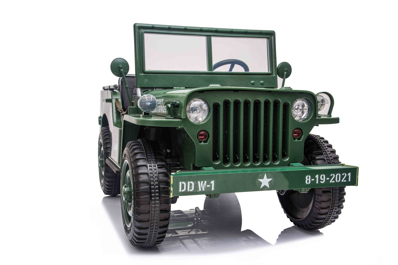 24V Army Truck 3 Seater DELUXE Kids Ride On Car with Remote Control