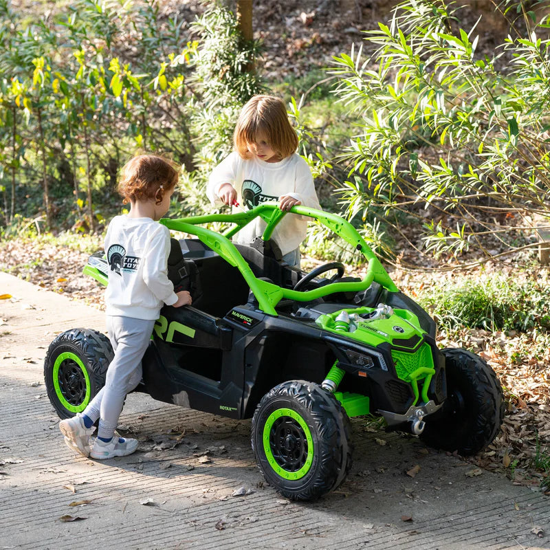 2025 2X24V CAN AM MAVERICK 4X4 2 Seater DELUXE Kids Ride On Car with Remote Control
