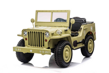 Load image into Gallery viewer, PREORDER 24V Army Truck 3 Seater DELUXE Kids Ride On Car with Remote Control