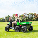 2025 6 WHEEL TRACTOR 24V 2 SEATER KIDS RIDE ON CAR