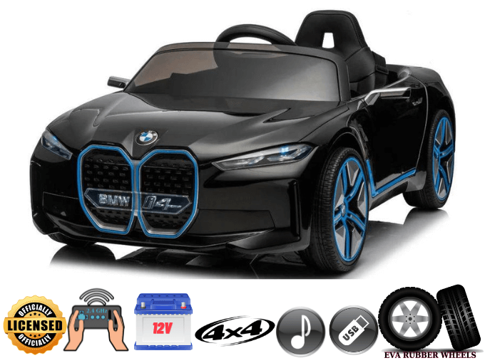 2026 12V BMW I4 Kids Ride On Car with Remote Control