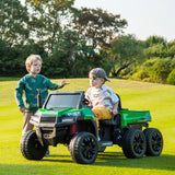 6 WHEEL TRACTOR 24V 2 SEATER KIDS RIDE ON CAR WITH REMOTE CONTROL