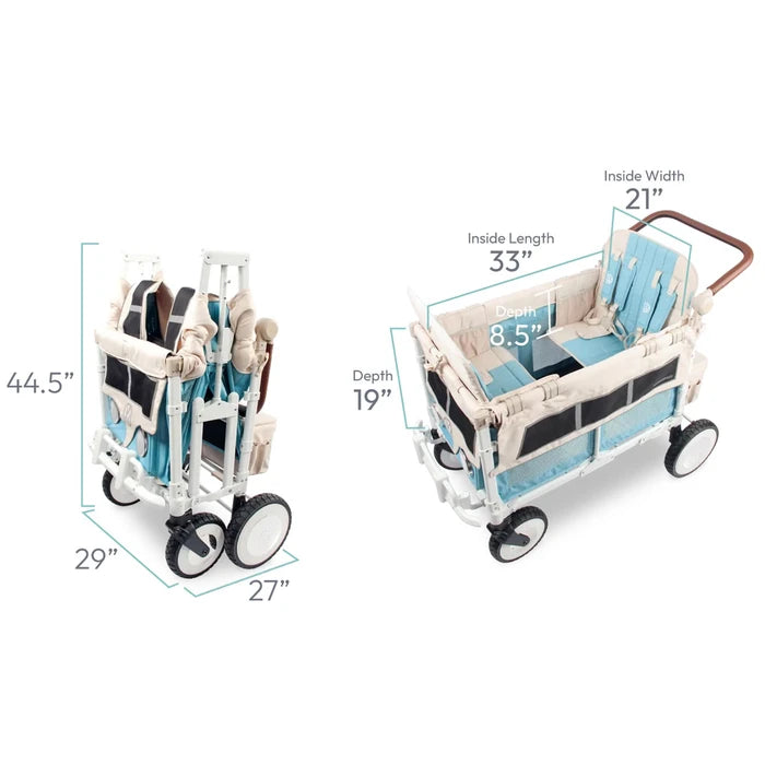 WONDERFOLD VW4 Volkswagen Stroller Wagon (Up to 4 Kids)