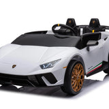 2025 Lamborghini Huracan 24V 2 Seater Kids Ride On Car with Remote Control white