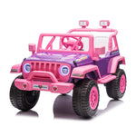 2026 Pink Purple Jeep 12V Kids Ride On Car with Remote Control
