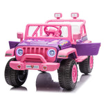 2026 Pink Purple Jeep 12V Kids Ride On Car with Remote Control