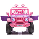 2026 Pink Purple Jeep 12V Kids Ride On Car with Remote Control