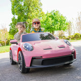 2026 24V Porsche 911 GT3 2 Seater Kids Ride On Car - NEW Silent Motor