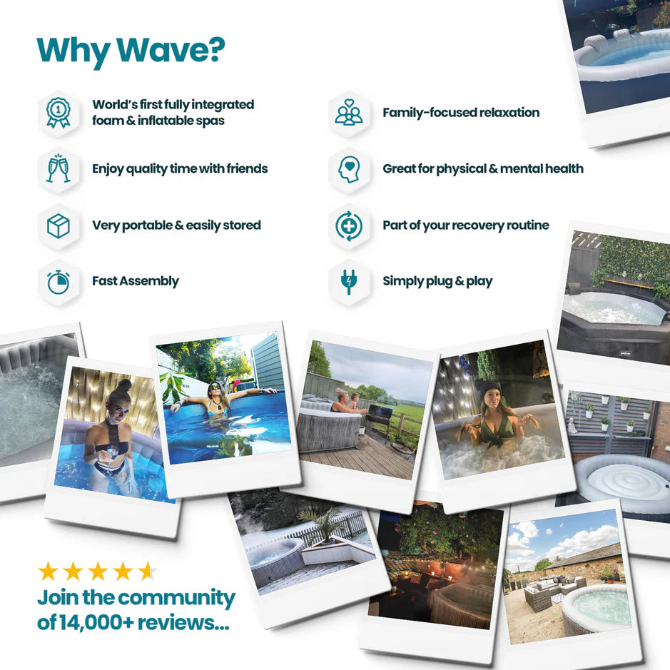 Tahoe Eco Foam 4 or 6 Person Hot Tub with Heater