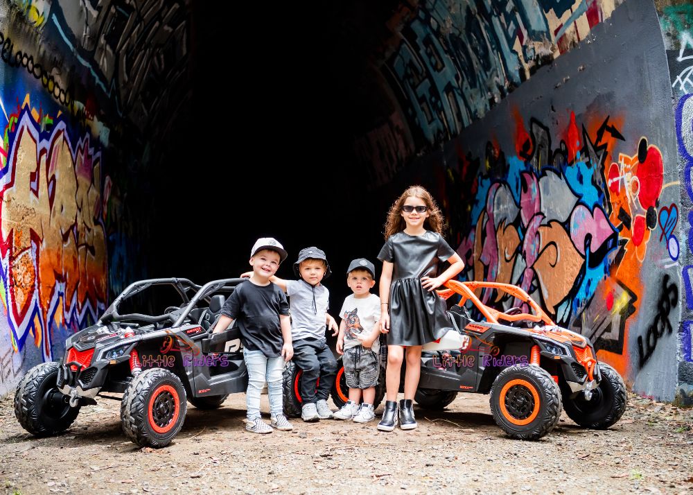 2025 2X24V CAN AM MAVERICK 4X4 2 Seater DELUXE Kids Ride On Car with Remote Control