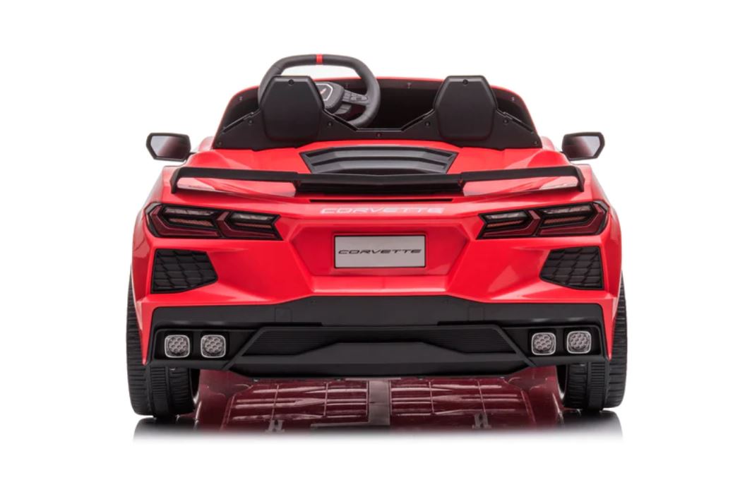 2026 24V Chevrolet Corvette C8 2 Seater DELUXE EDITION Kids Ride on Car with Remote Control