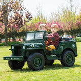 24V Army Truck 3 Seater DELUXE Kids Ride On Car