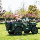 24V Army Truck 3 Seater DELUXE Kids Ride On Car with Remote Control 1