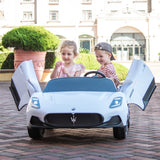 2025 24V Maserati MC20 4X4 2 Seater DELUXE Kids Ride On Car white