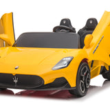2025 24V Maserati MC20 4X4 2 Seater DELUXE Kids Ride On Car yellow