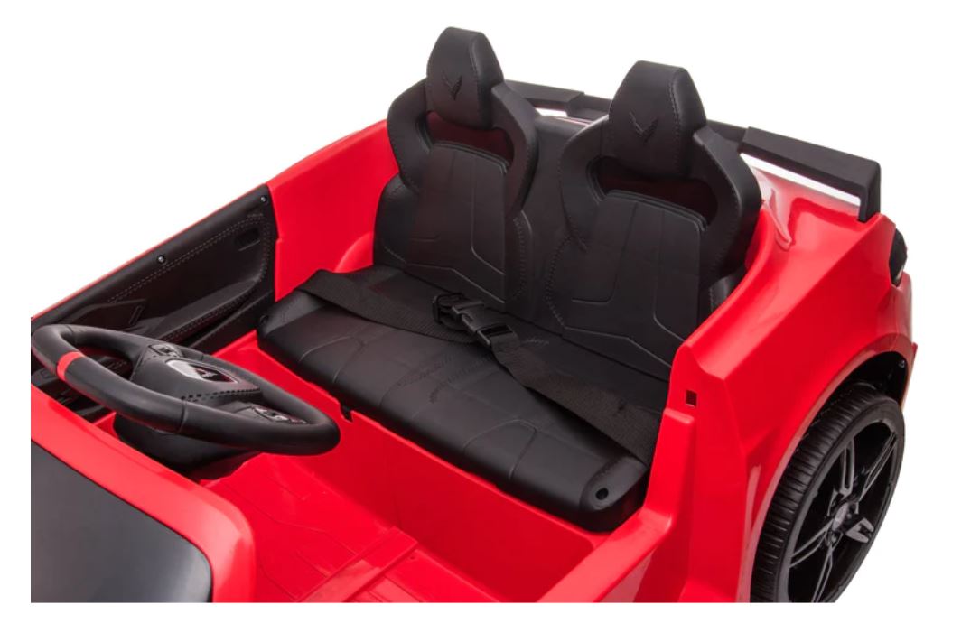 2026 24V Chevrolet Corvette C8 2 Seater DELUXE EDITION Kids Ride on Car with Remote Control
