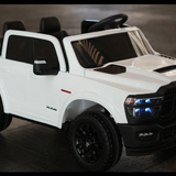 2025 Dodge Ram 24V 2 Seater Kids Ride On Car with Remote Control white