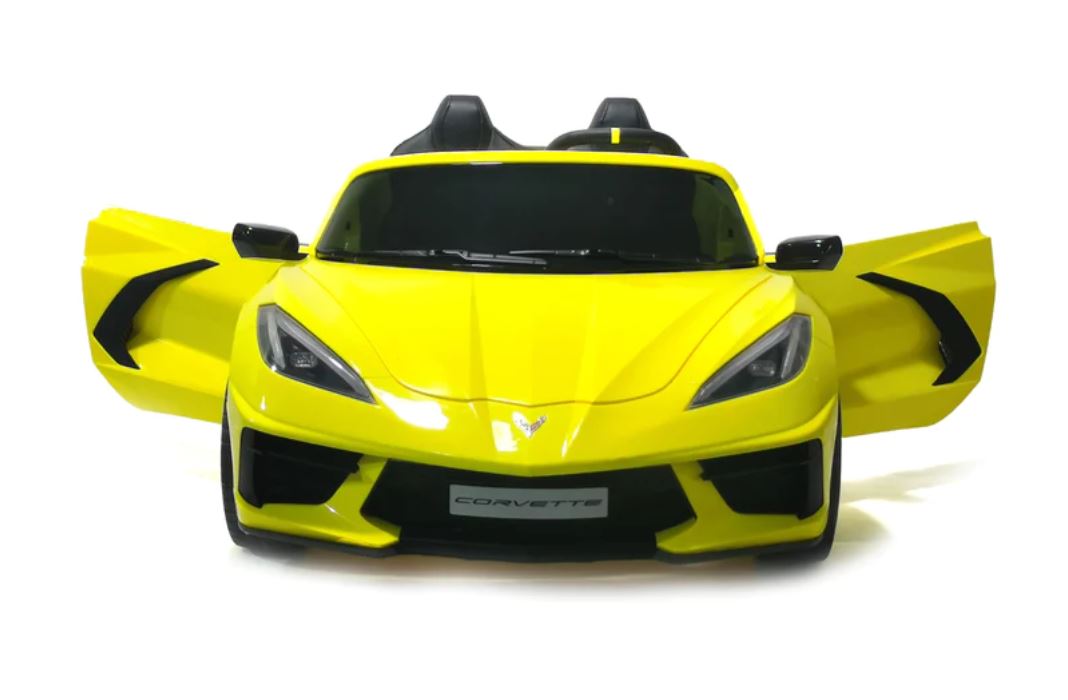 2026 24V Chevrolet Corvette C8 2 Seater DELUXE EDITION Kids Ride on Car with Remote Control