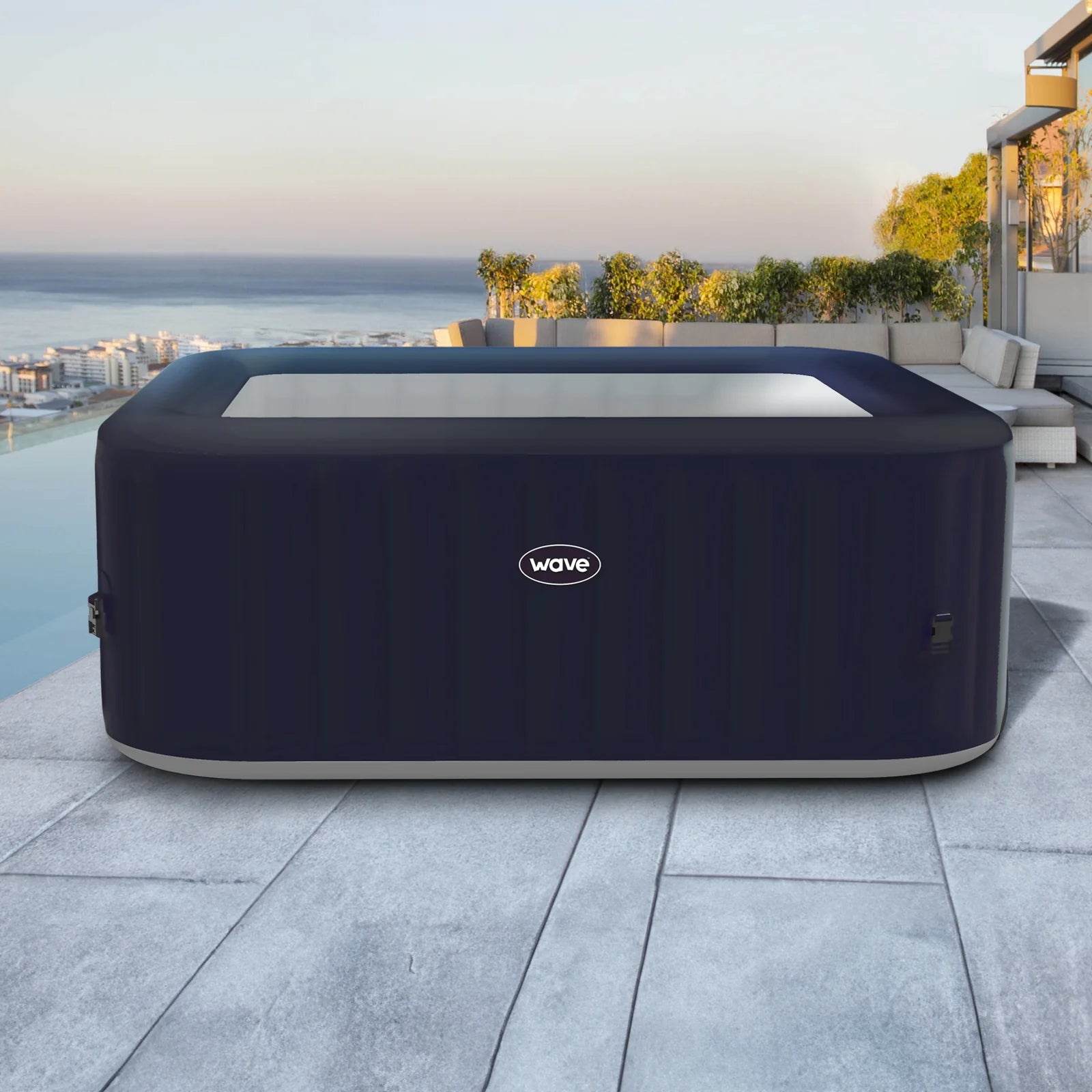 Pacific Inflatable 6 Person Hot Tub with Heater