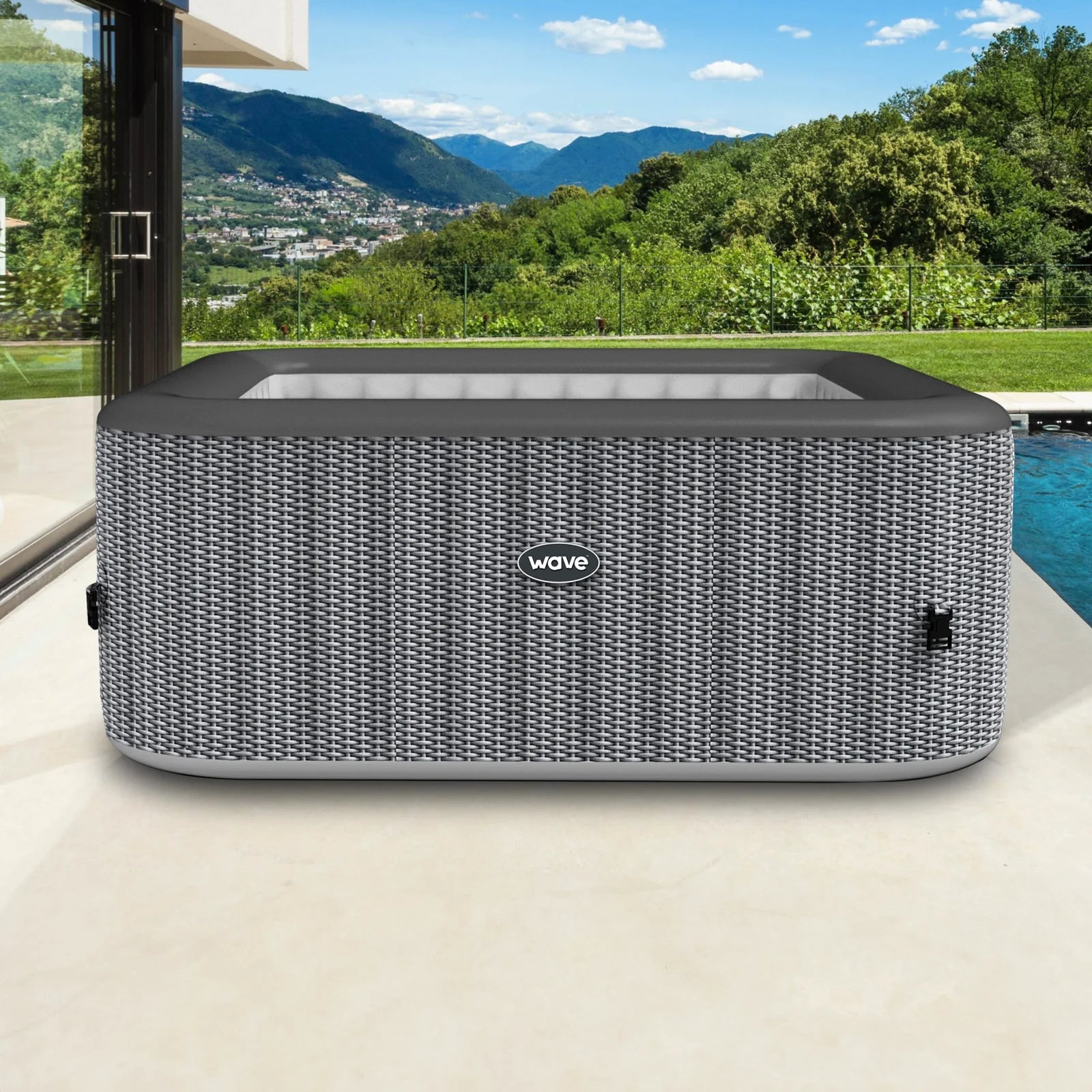 Pacific Inflatable 6 Person Hot Tub with Heater
