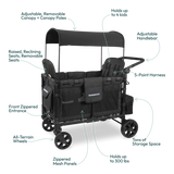 Wonderfold W4 Elite Stroller Wagon (Quad)