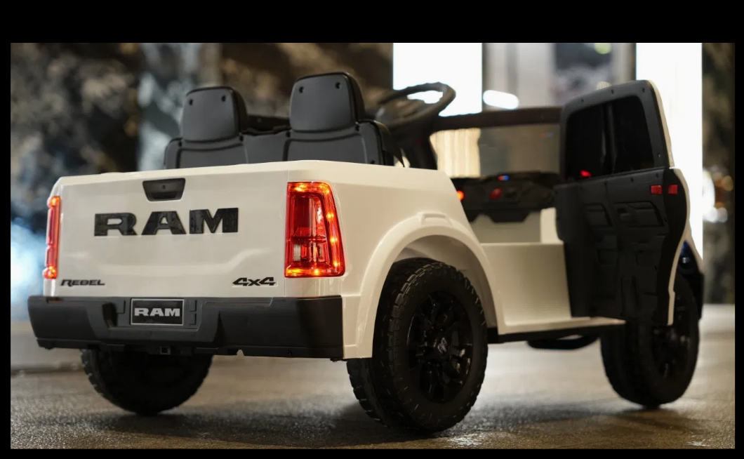 2025 Dodge Ram 24V 2 Seater Kids Ride On Car with Remote Control 4*4