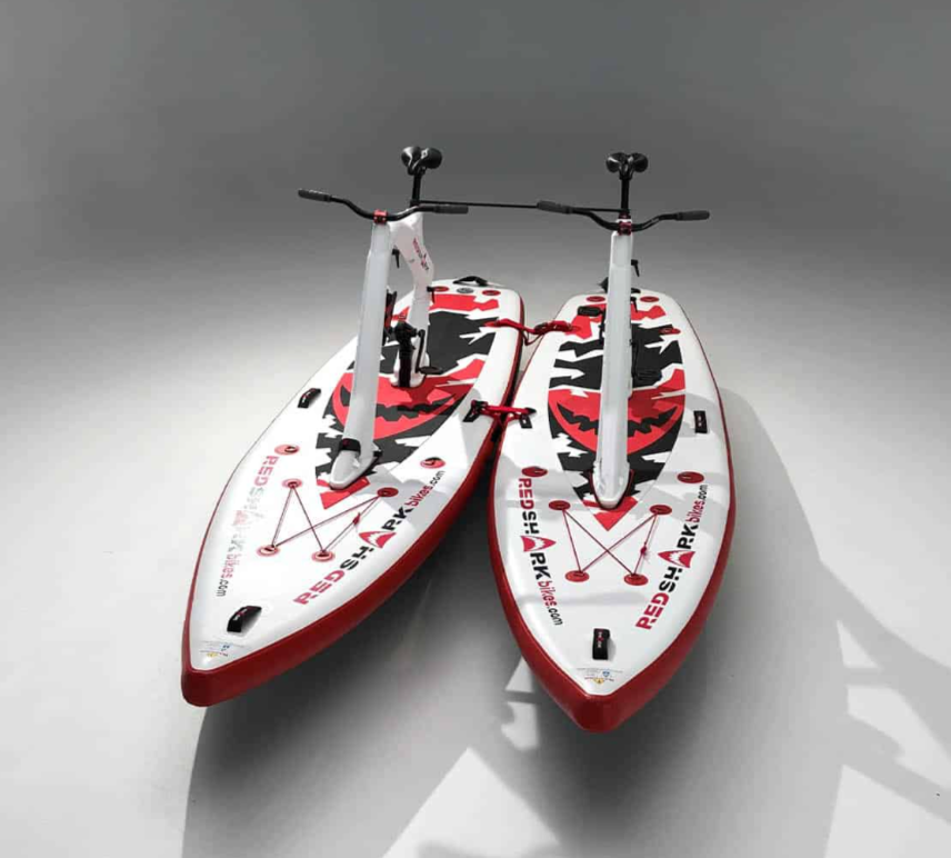 Red Shark ENJOY Water Bike with Optional Electric Power Fin Attachment