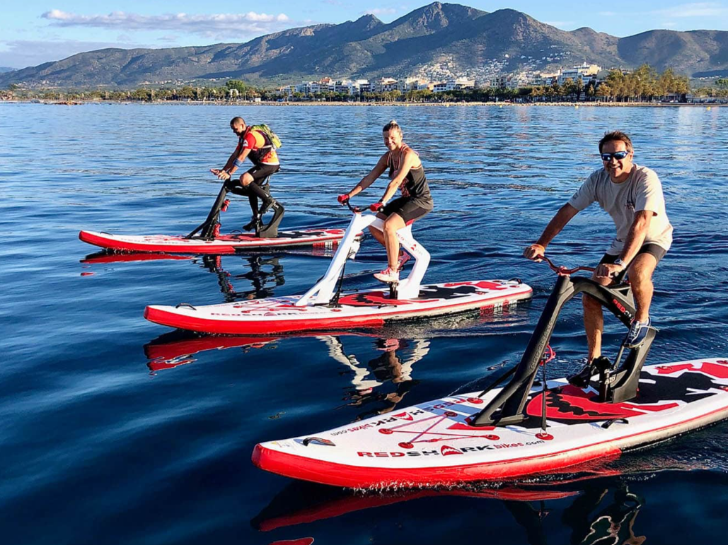 Red Shark ENJOY Water Bike with Optional Electric Power Fin Attachment