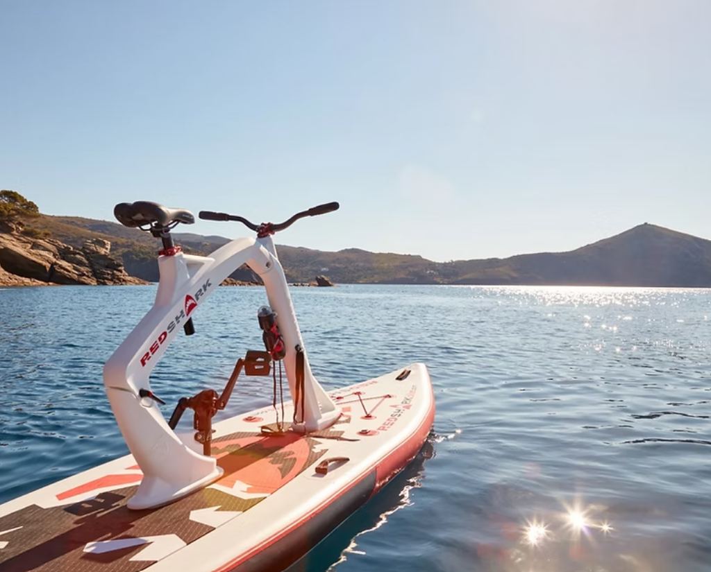 Red Shark ENJOY Water Bike with Optional Electric Power Fin Attachment