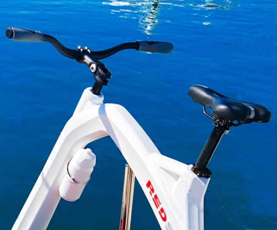 Red Shark ENJOY Water Bike with Optional Electric Power Fin Attachment