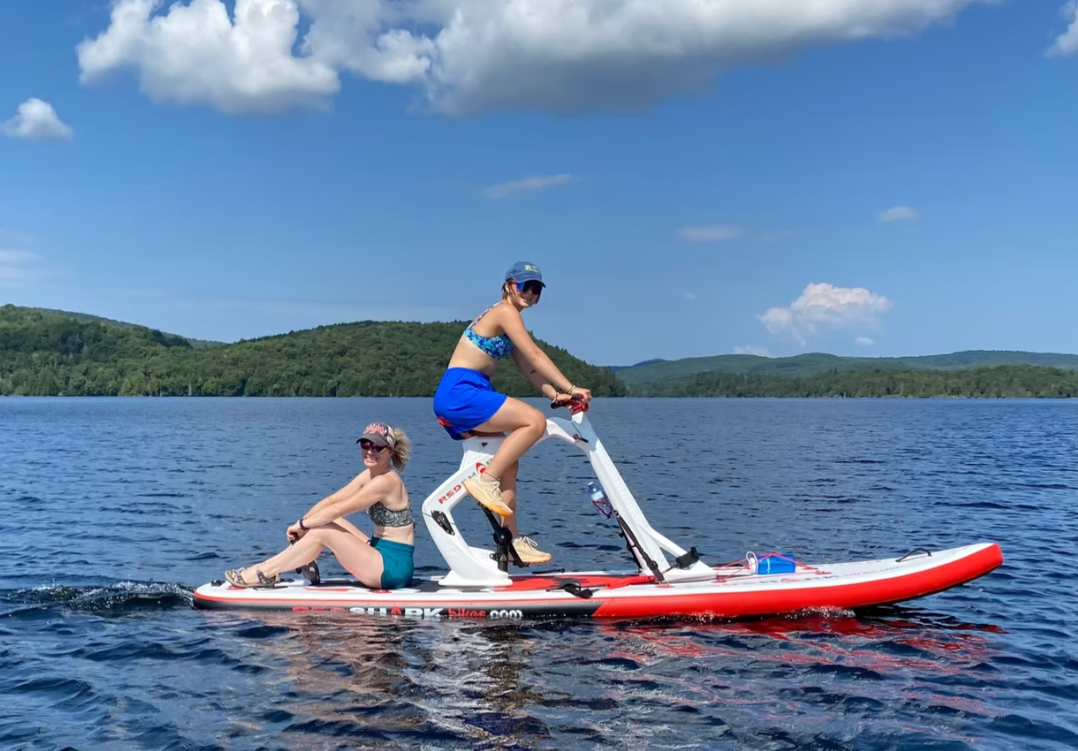 Red Shark ENJOY Water Bike with Optional Electric Power Fin Attachment