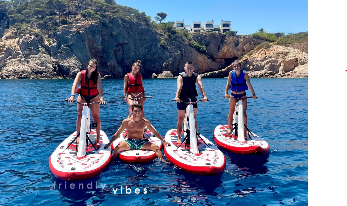 Red Shark ENJOY Water Bike with Optional Electric Power Fin Attachment