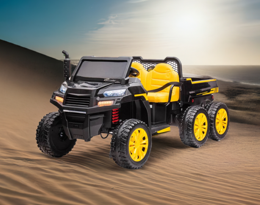 2025 6 WHEEL TRACTOR 24V 2 SEATER KIDS RIDE ON CAR