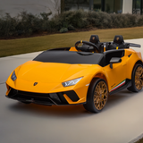 2025 Lamborghini Huracan 24V 2 Seater Kids Ride On Car yellow