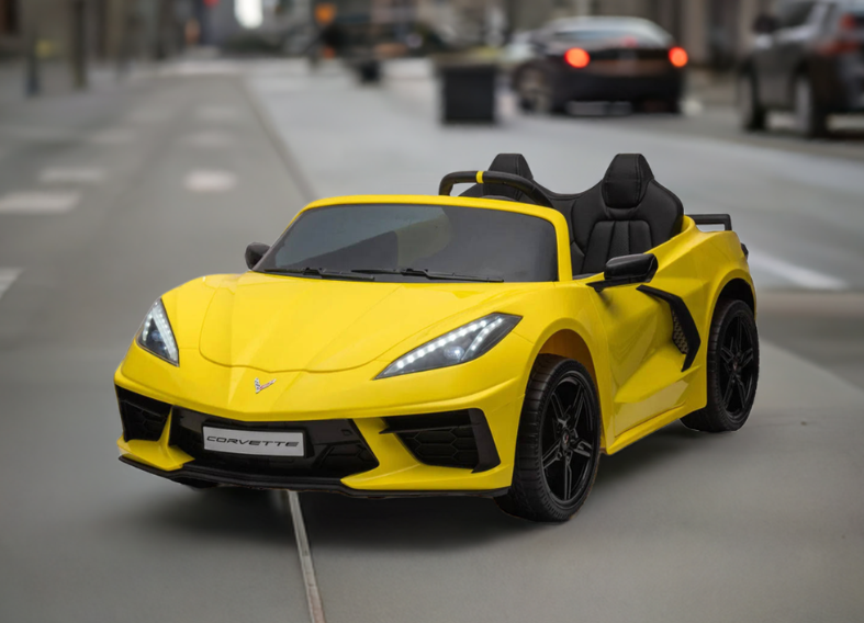 2025 24V Chevrolet Corvette C8 2Seater DELUXE EDITION Kids Ride on Car top