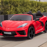 2025 24V Chevrolet Corvette C8 2Seater DELUXE EDITION Kids Ride on Car red
