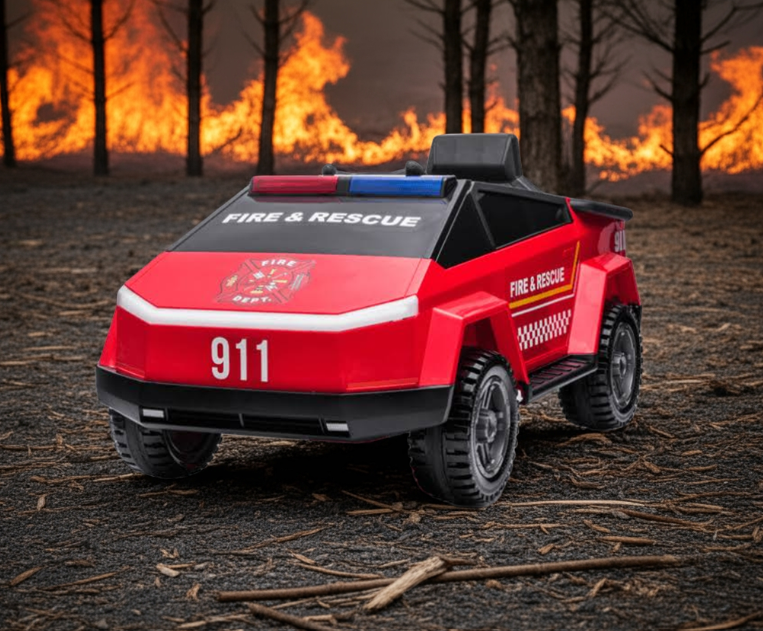 2025 12V Tesla Cybertruck Style 4X4 Kids Ride On Car with Remote Control
