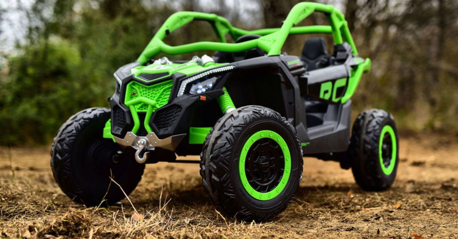 2026 2X24V CAN AM MAVERICK 4X4 2 Seater DELUXE Kids Ride On Car with Remote Control